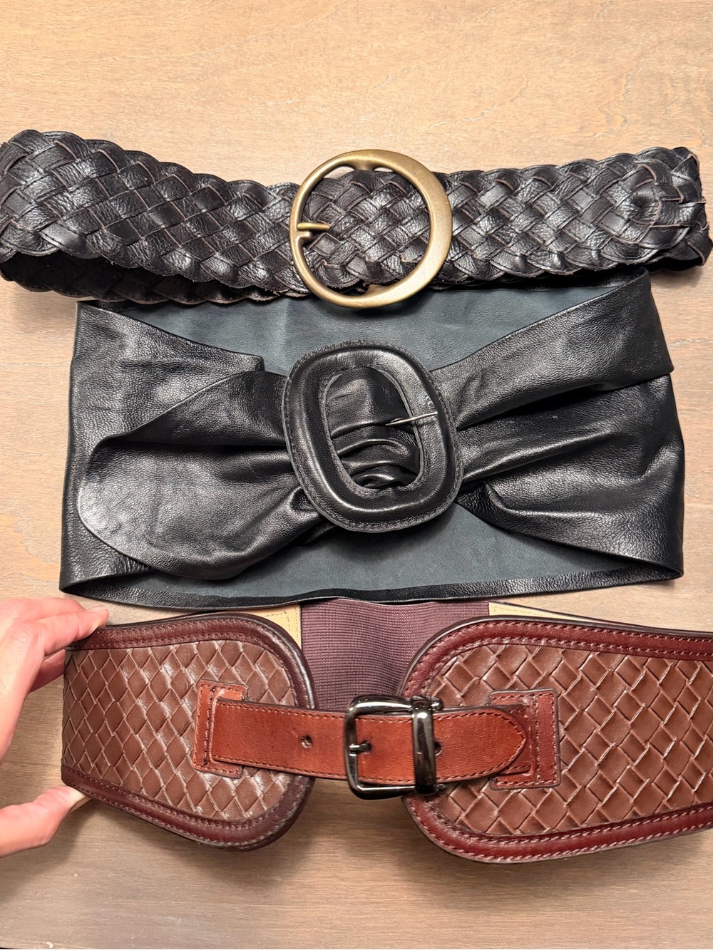 Designer Belt Lot of 3 All Leather Best for a Size Small/Medium